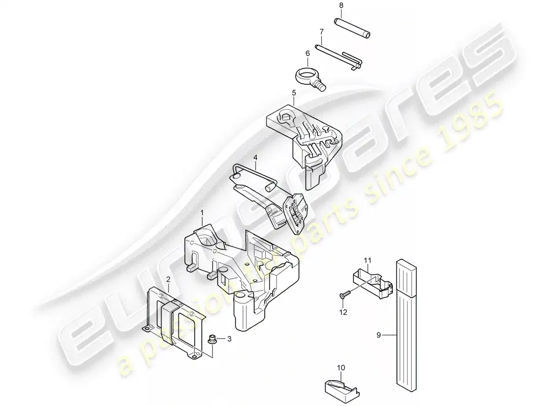 porsche 2008 (cayenne e1 9pa) herramienta diagrama de piezas
