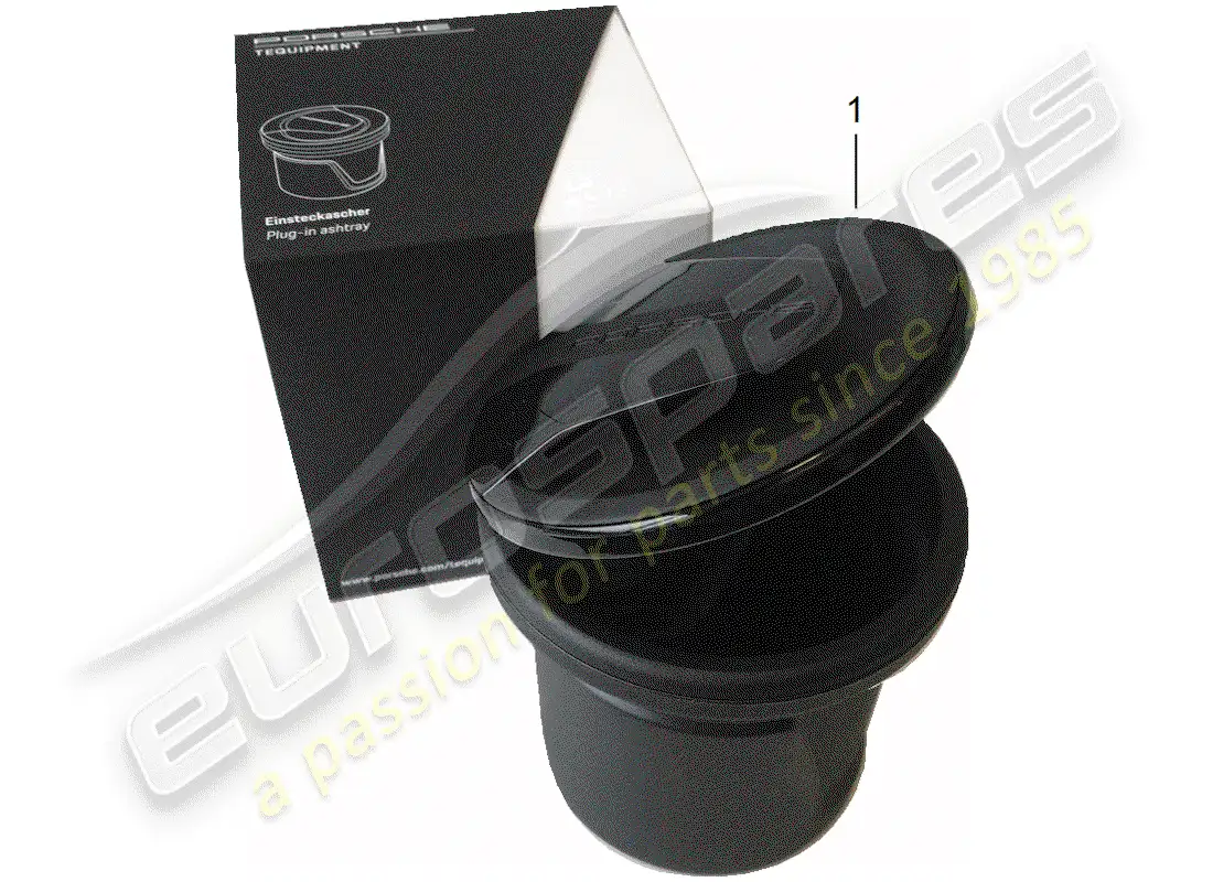 porsche 2013 (tequipment 98x/99x) inserto para cenicero diagrama de piezas