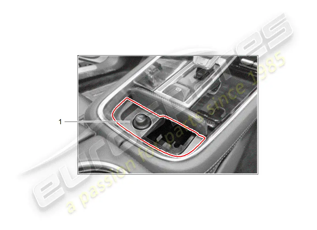 porsche 2020 (tequipment panamera) paquete fumador diagrama de piezas