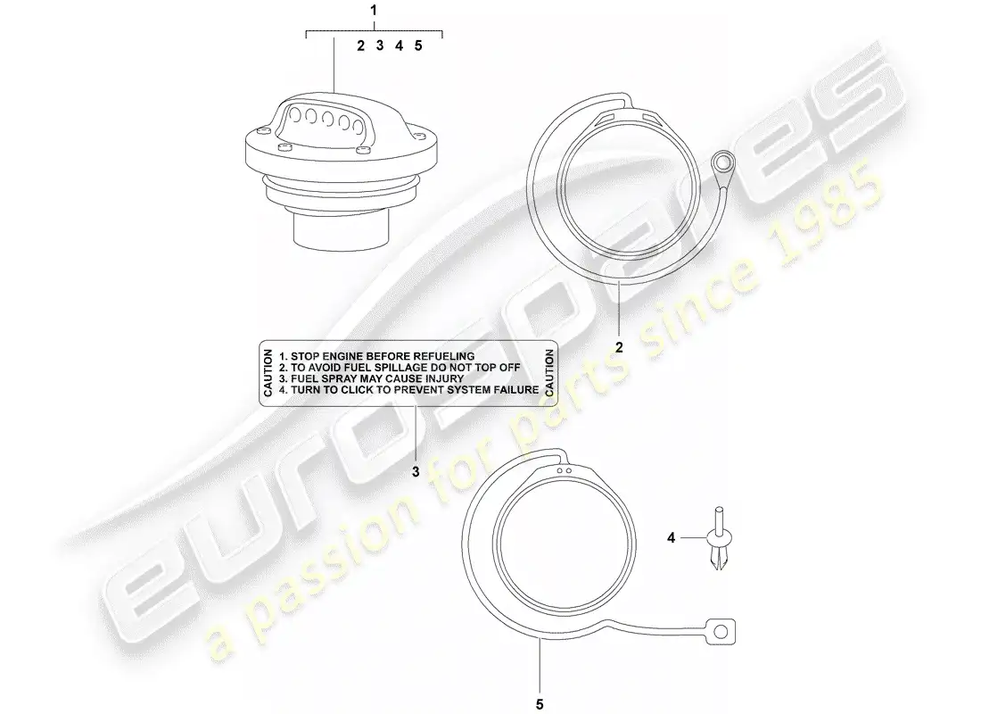 porsche 2013 (tequipment cayenne) tapa con correa de sujeción para diagrama de piezas