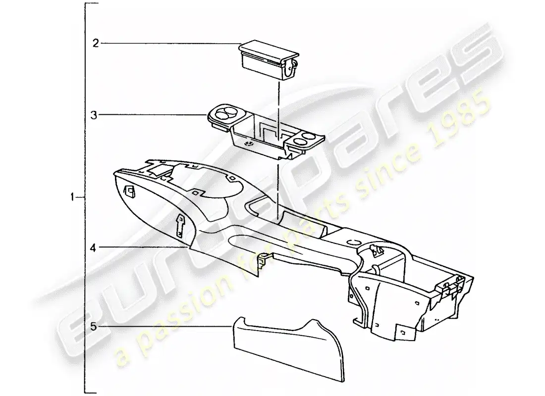porsche 1987 (tequipment) kit de instalacion diagrama de piezas