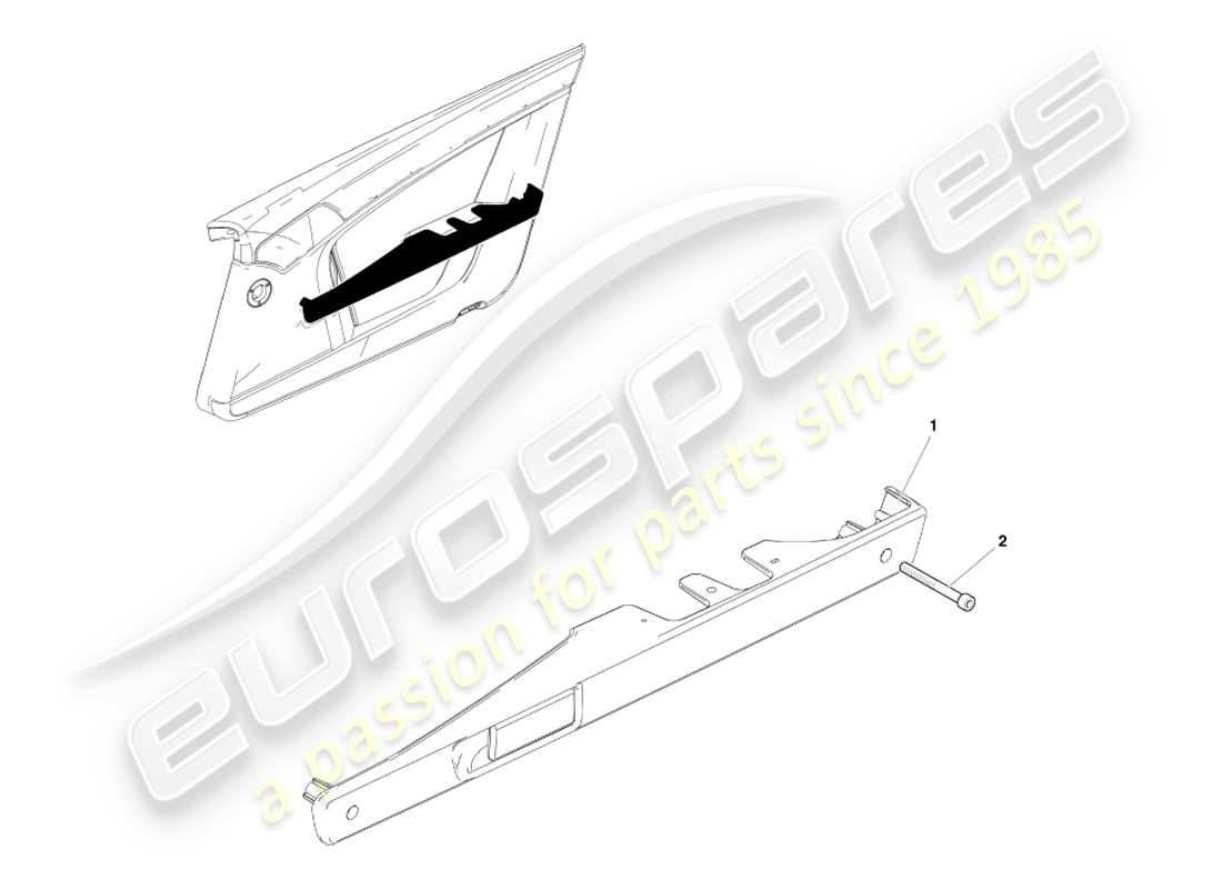 aston martin v8 vantage (2005) diagrama de piezas del conjunto del mango