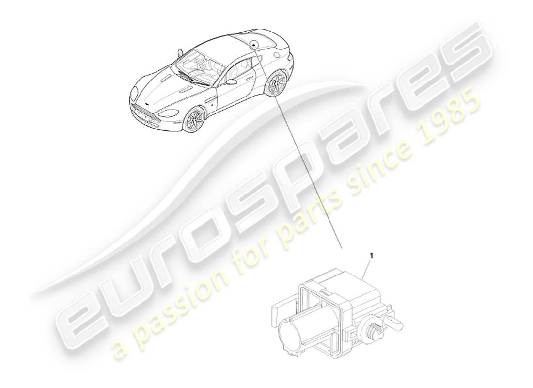 aston martin v8 vantage (2005) diagrama de piezas del sensor barométrico