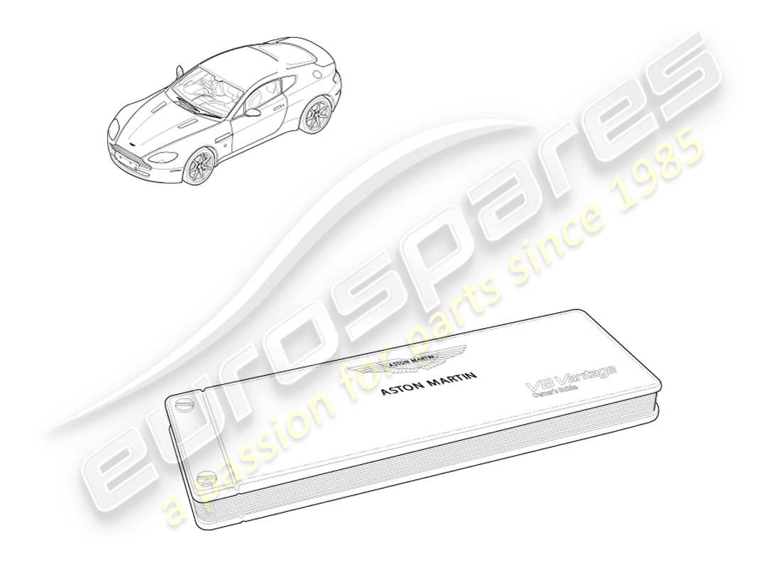 aston martin v8 vantage (2007) diagrama de piezas de la guía del propietario