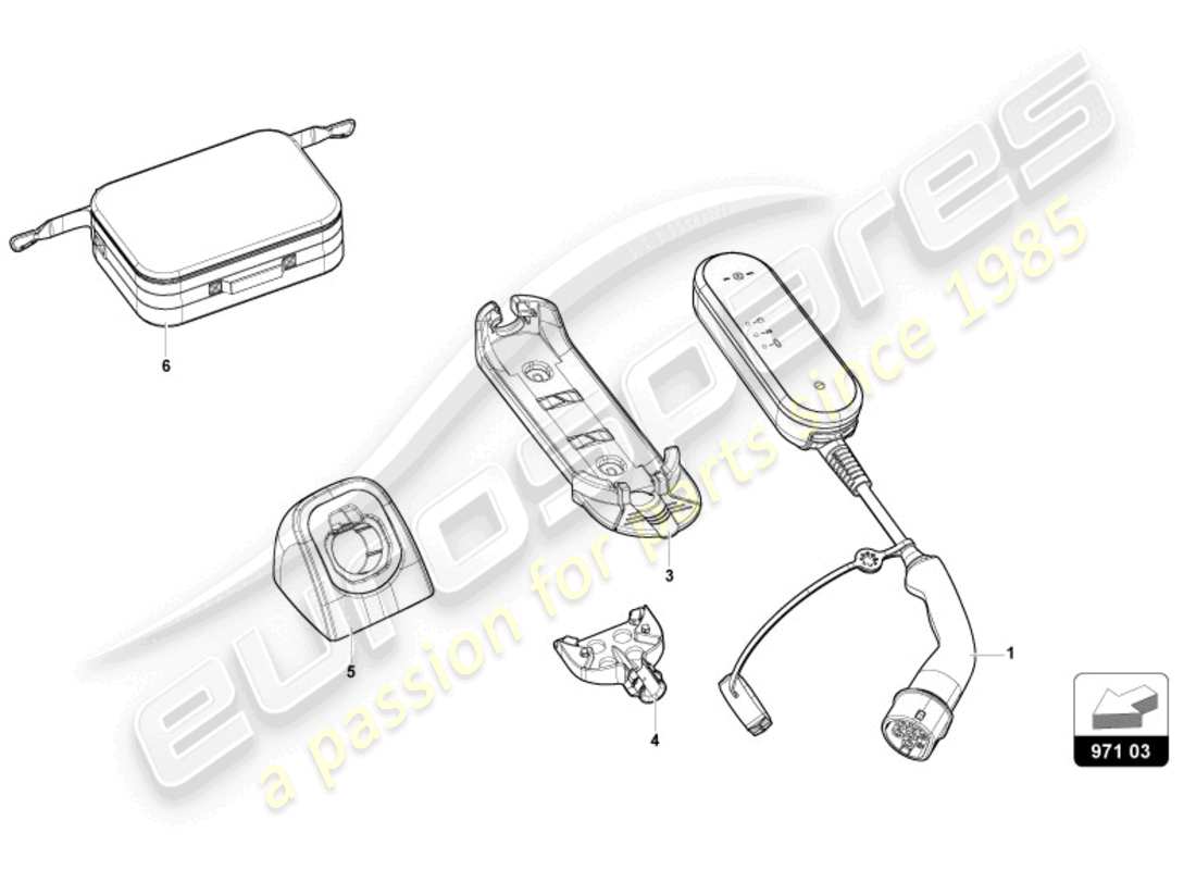 lamborghini revuelto coupe (2024) cable de carga diagrama de piezas