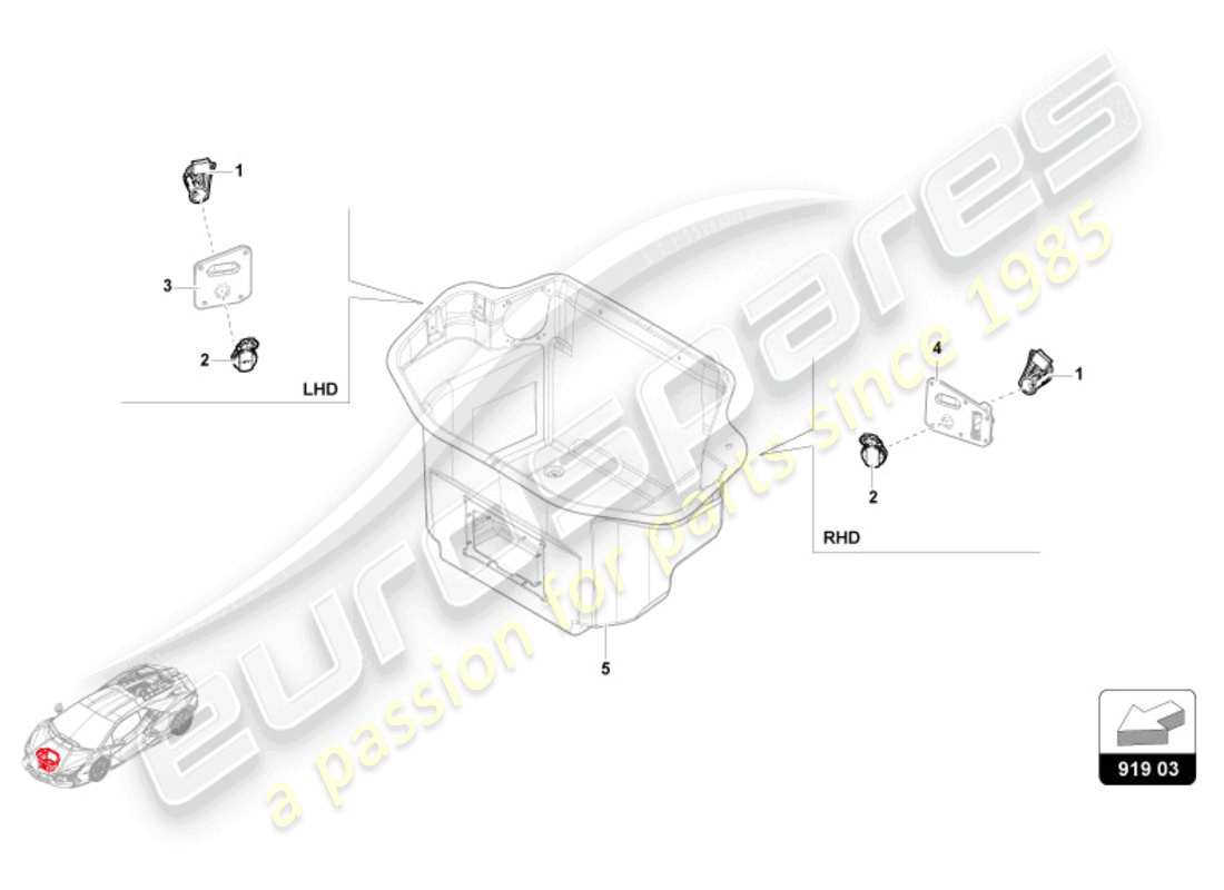 lamborghini revuelto coupe (2024) enchufe diagrama de piezas