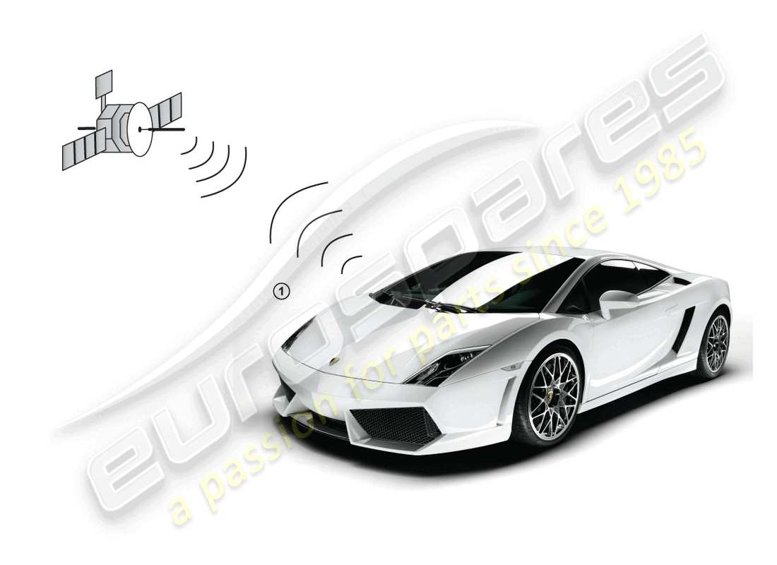 lamborghini lp570-4 sl (accessories) sistema de posicionamiento del vehículo diagrama de piezas