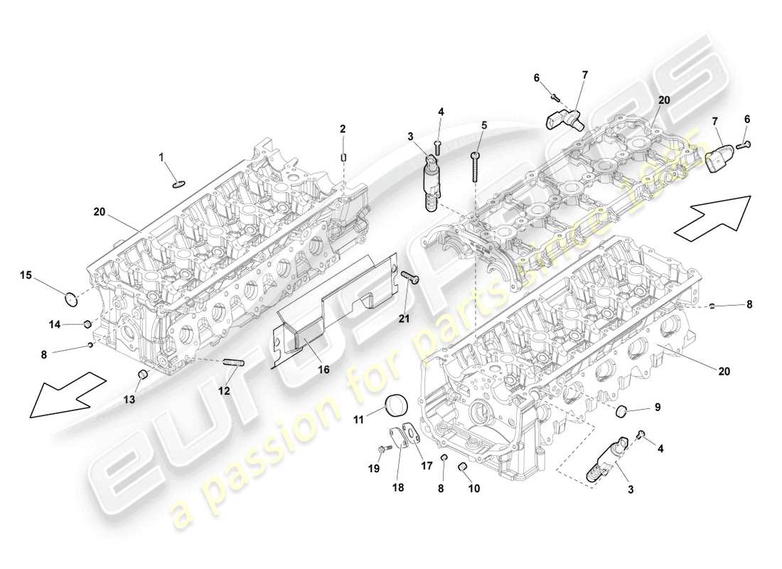 lamborghini blancpain sts (2013) diagrama de piezas del sensor de impulso