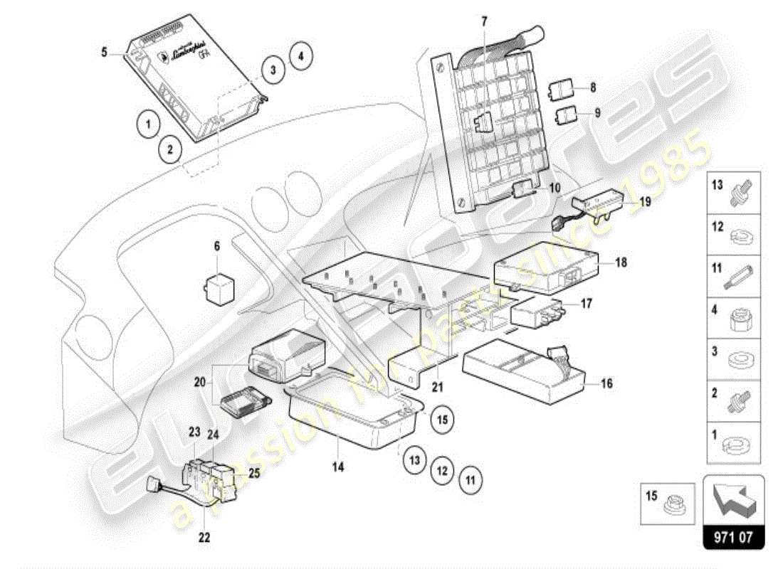 lamborghini diablo vt (1997) sistema eléctrico diagrama de piezas
