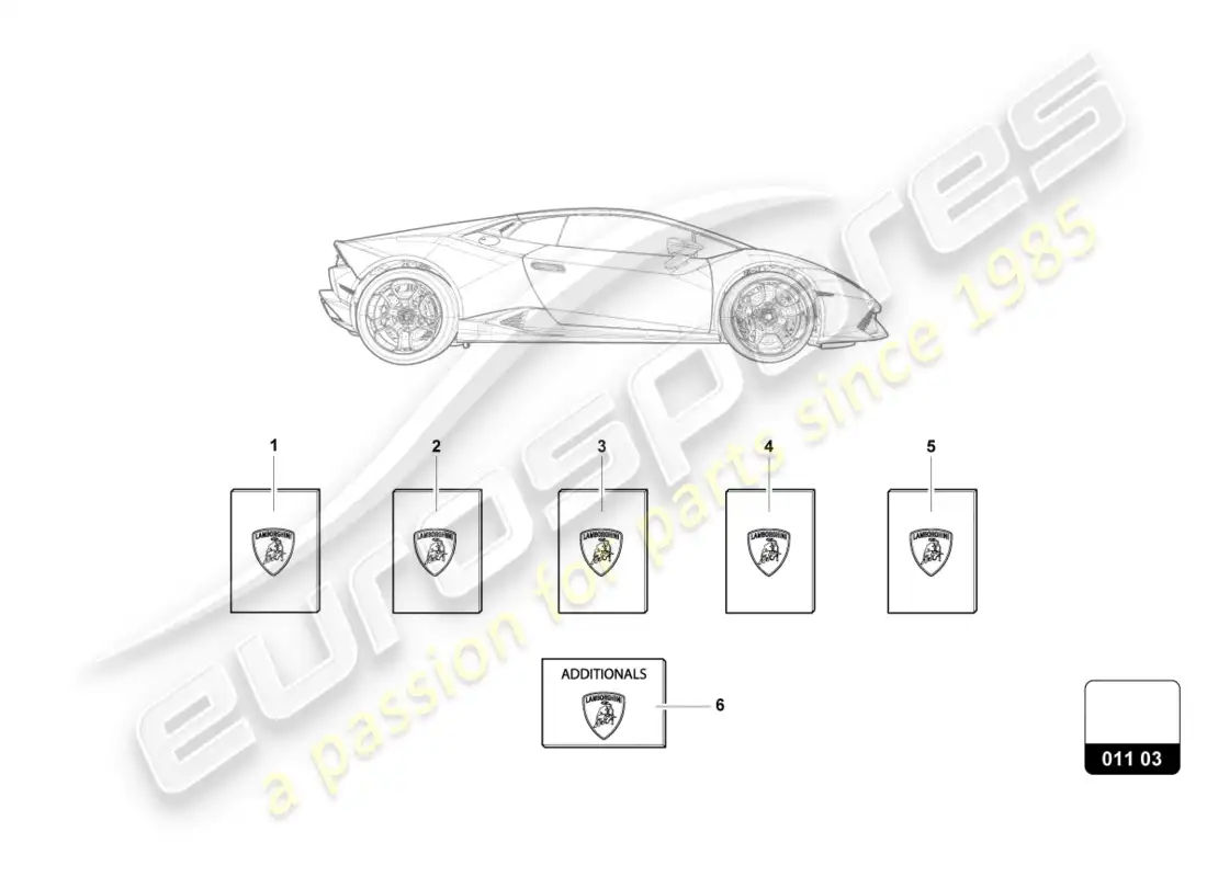 lamborghini lp580-2 coupe (2018) billetera para vehículo diagrama de piezas