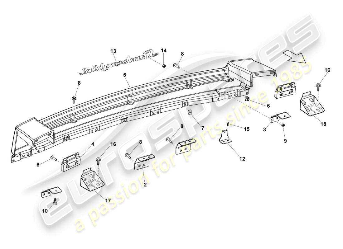 lamborghini gallardo spyder (2006) diagrama de piezas de trim