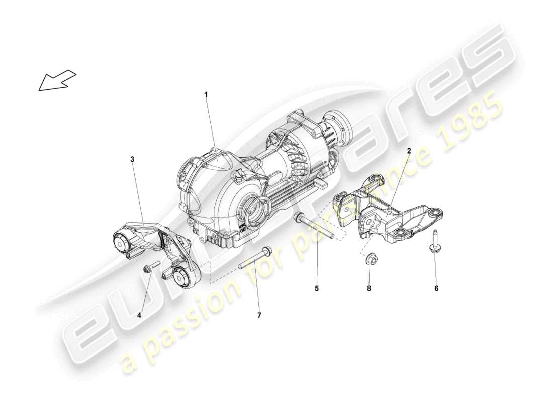 lamborghini lp560-4 coupe (2009) manejo final, delantero completo diagrama de piezas