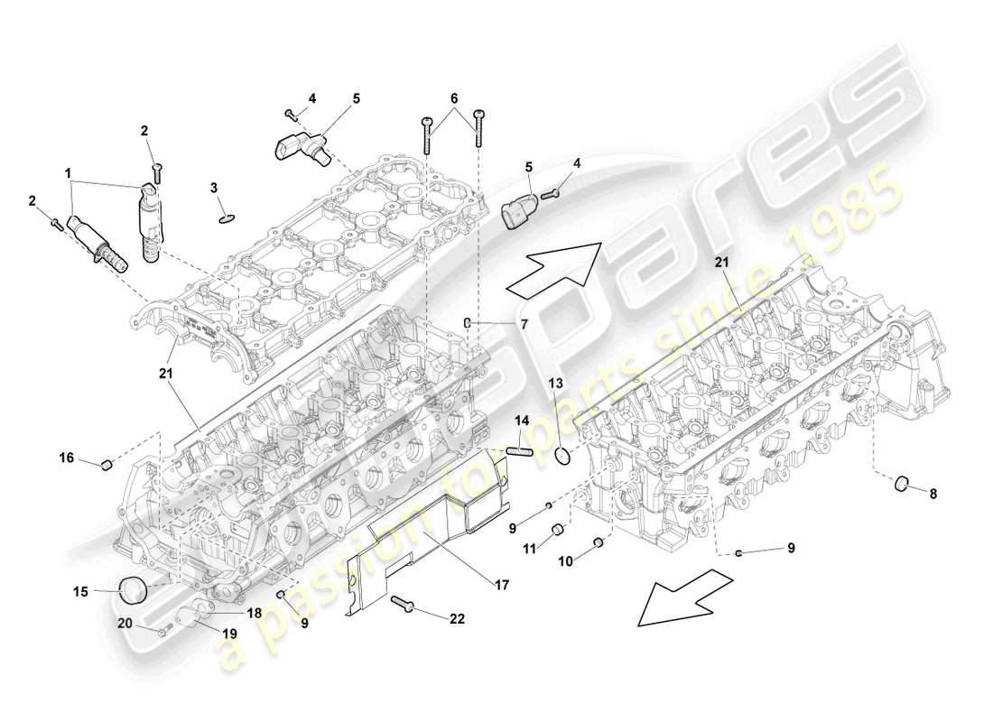 lamborghini gallardo spyder (2007) diagrama de piezas del sensor de impulso
