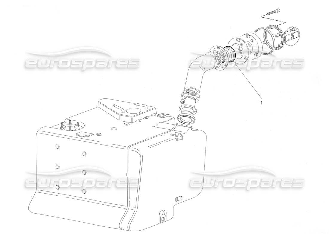 lamborghini diablo sv (1997) diagrama de piezas del sistema de combustible (válido para arabia saudita: 1997 de marzo)