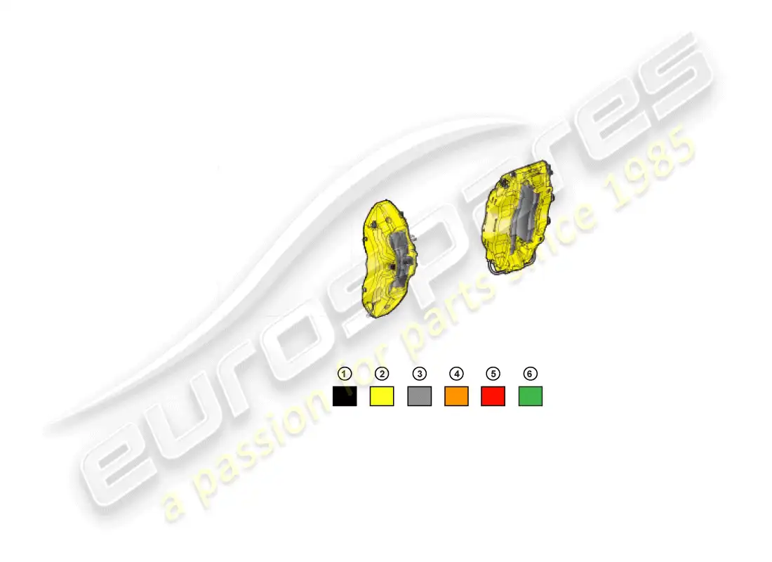lamborghini huracan lp610-4 coupe (accessories) kit de reparación de pinza de freno diagrama de piezas