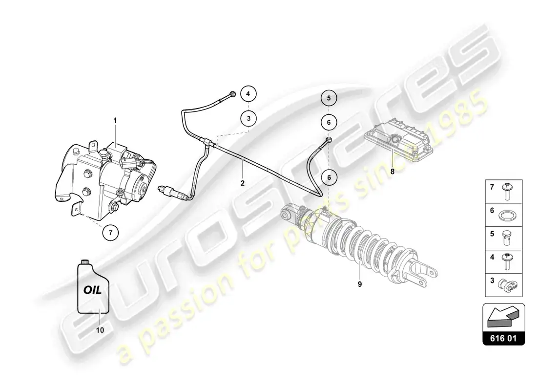 lamborghini lp700-4 coupe (2013) aparato para levantar diagrama de piezas