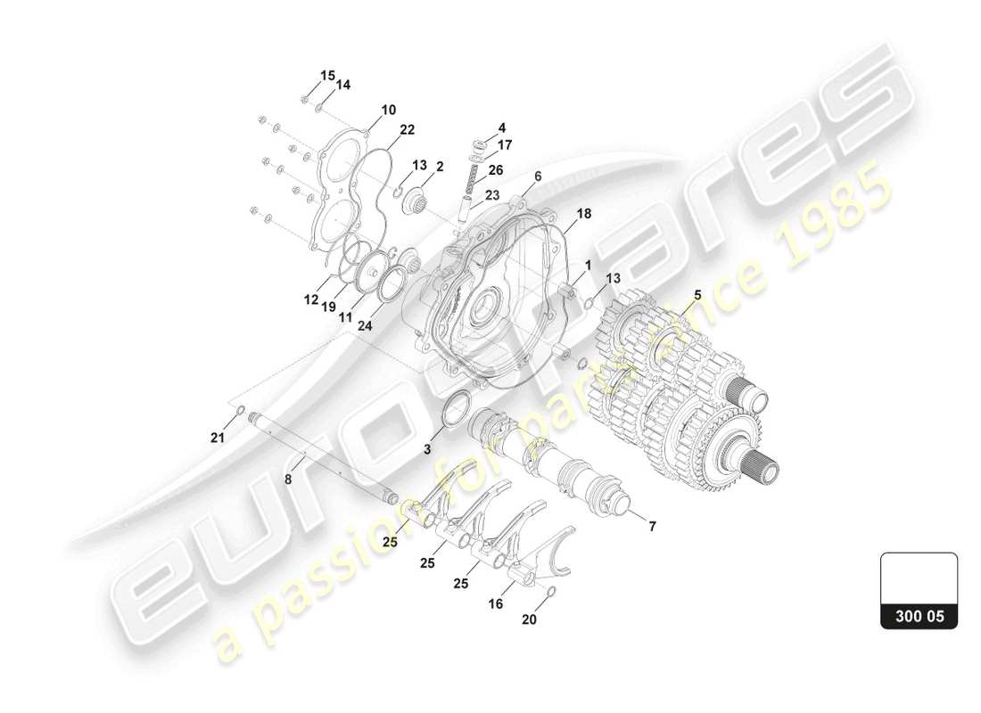 lamborghini 2016 (super trofeo) diagrama de piezas del conjunto de la cubierta lateral derecha