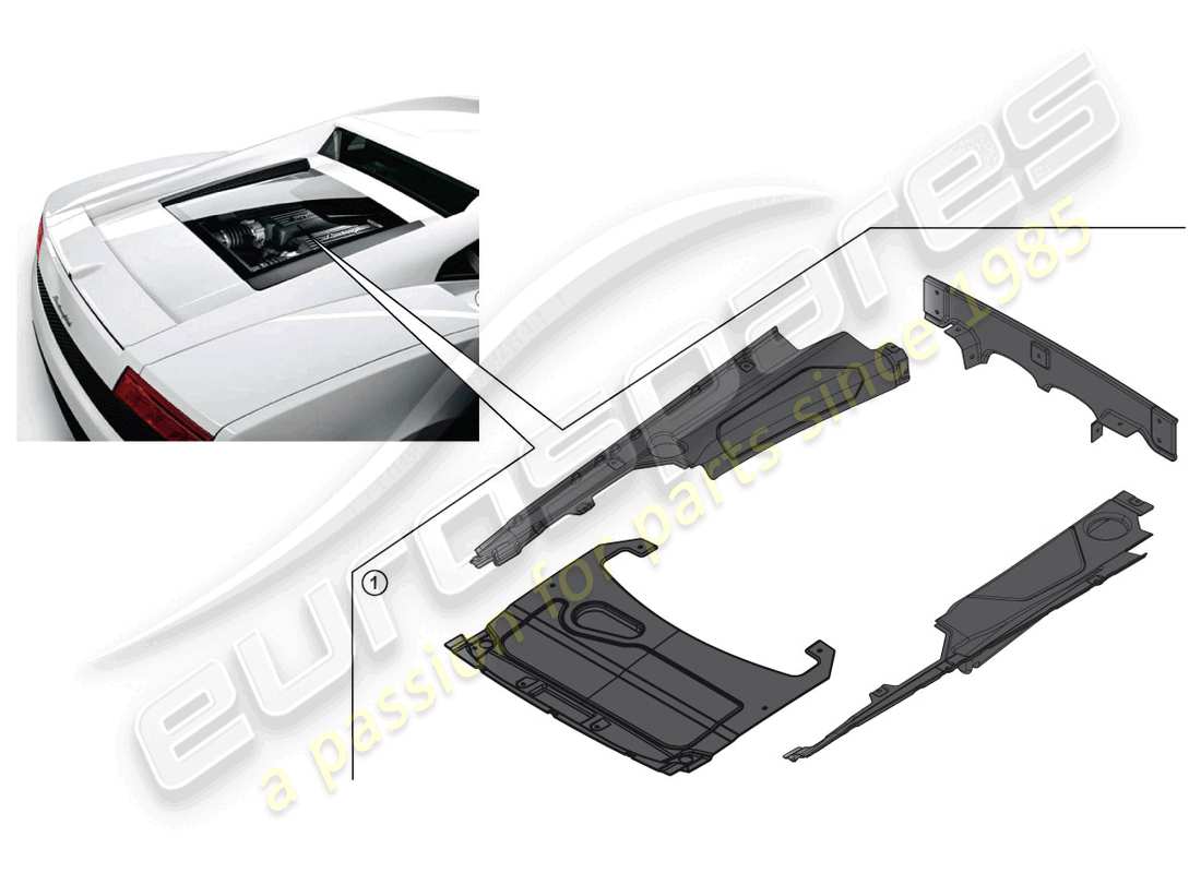 lamborghini lp560-2 coupe 50 (accessories) kit de actualización diagrama de piezas