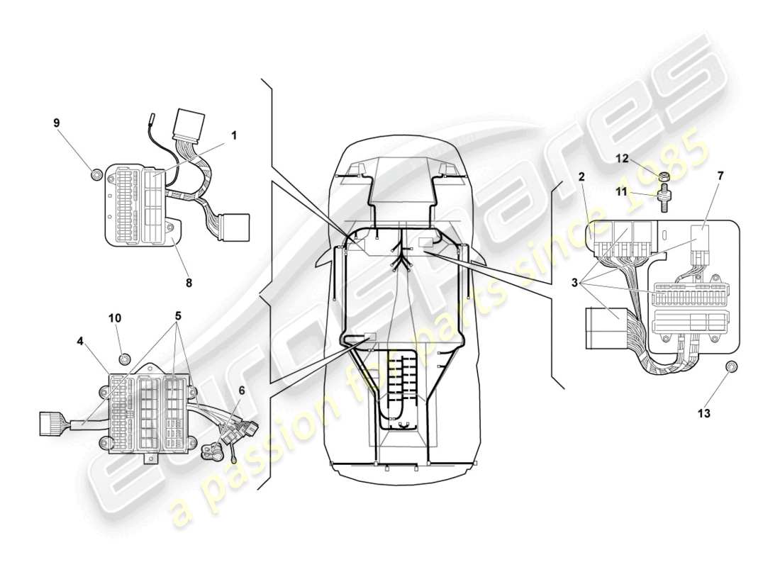 lamborghini reventon electricidad central diagrama de piezas