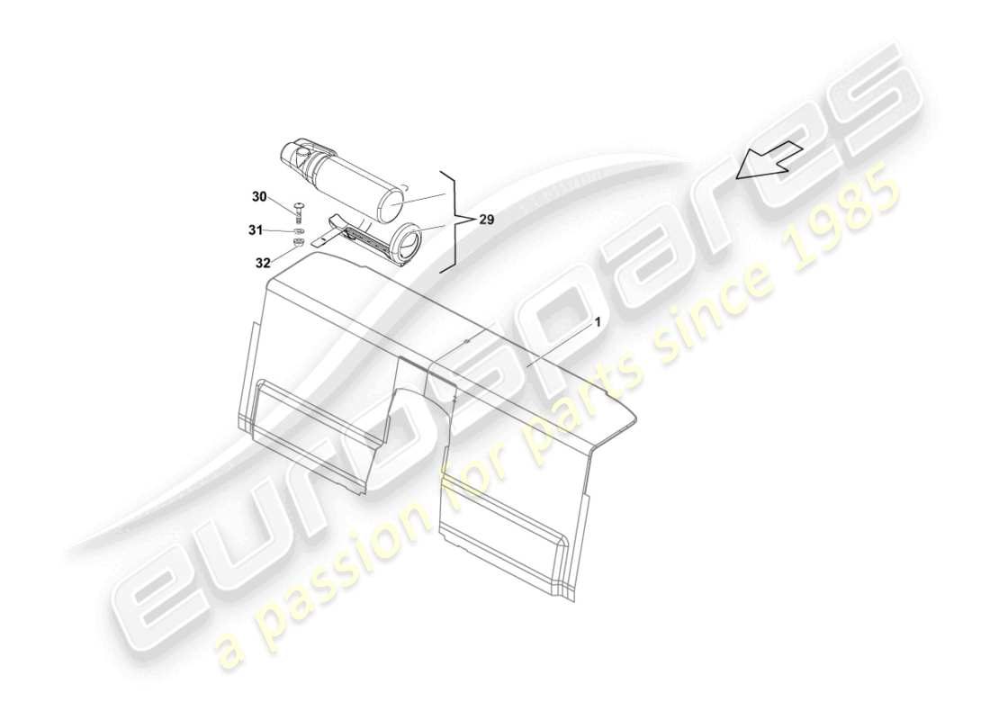 lamborghini lp570-4 sl (2013) extintores diagrama de piezas