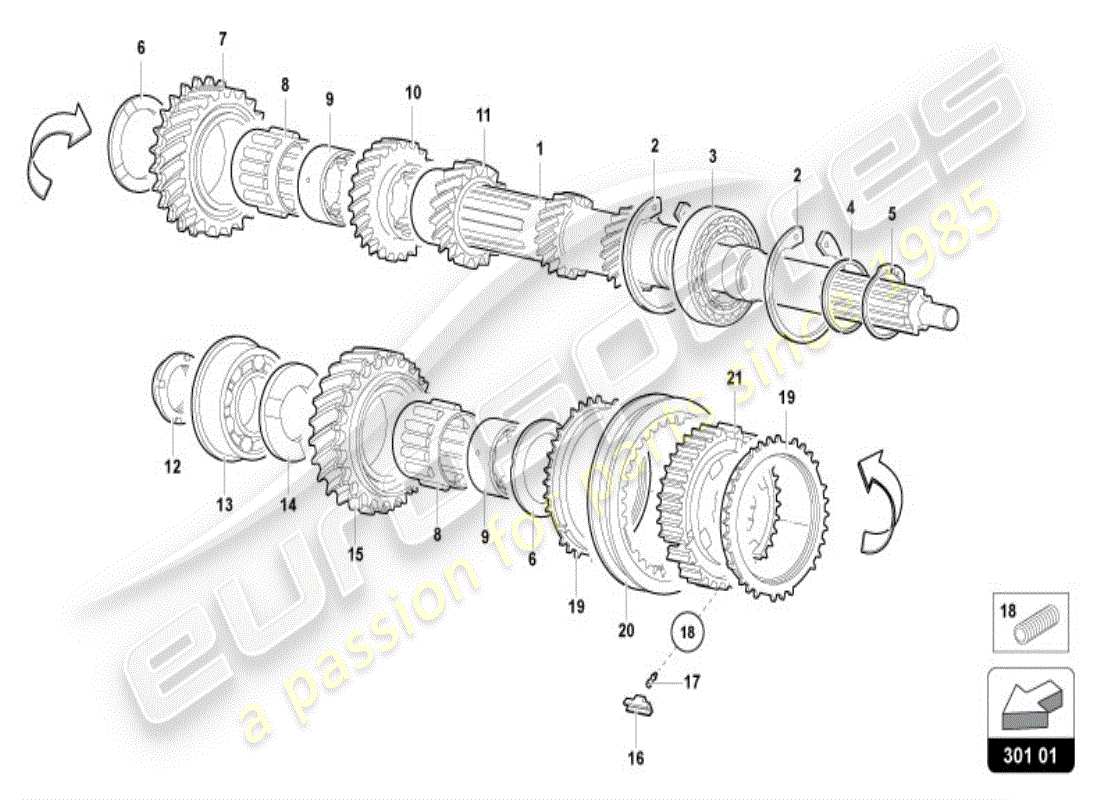 lamborghini diablo vt (1995) brazo de control diagrama de piezas