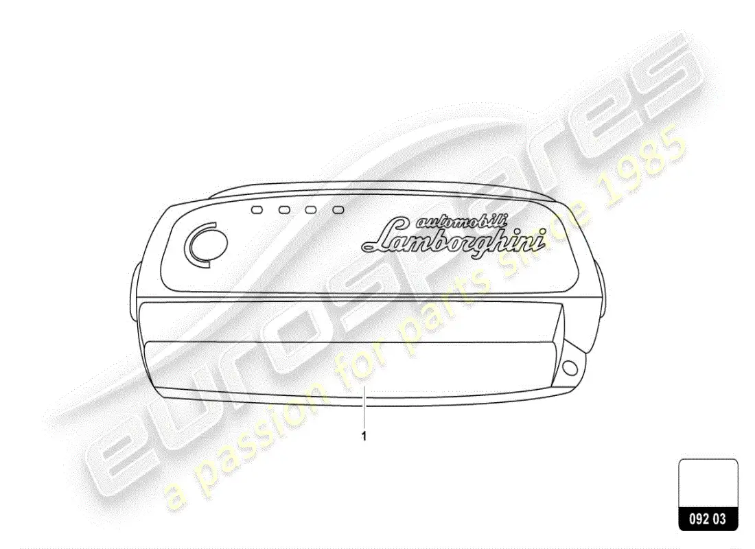 lamborghini urus (accessories) cargador de batería diagrama de piezas