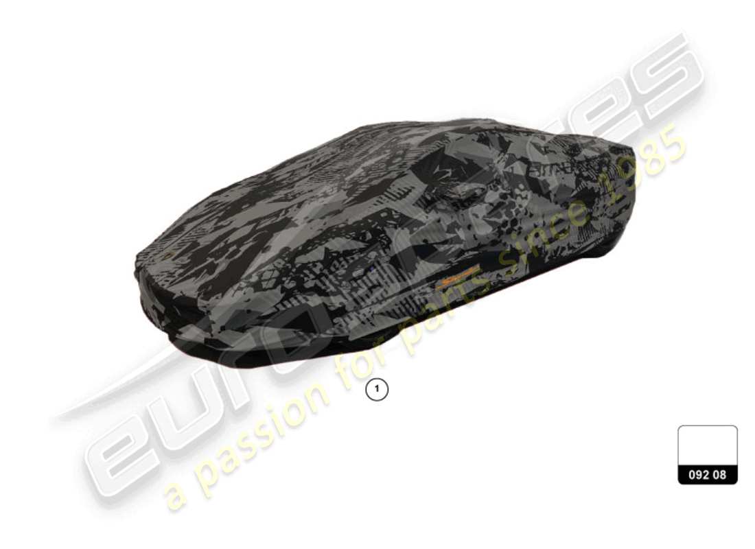 lamborghini huracan sterrato (accessories) diagrama de piezas de la cubierta del coche