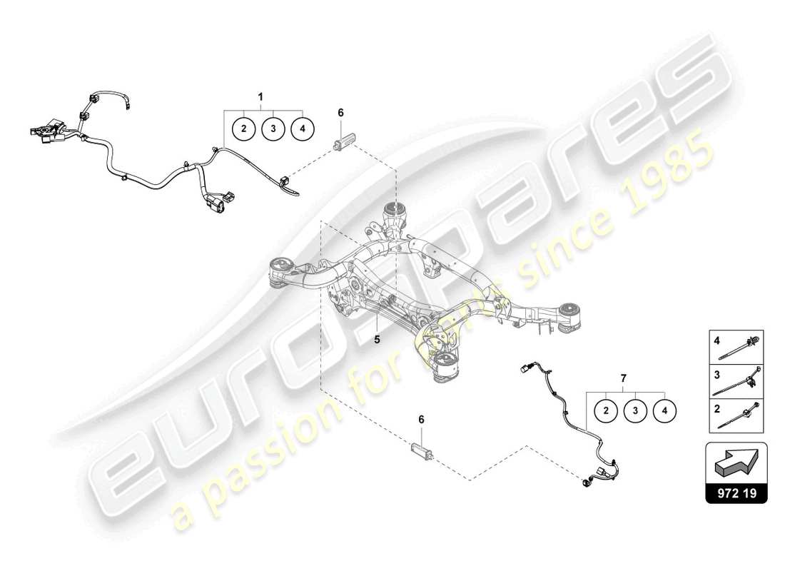 lamborghini urus (2021) mazo de cableado para centrales eléctricas diagrama de piezas