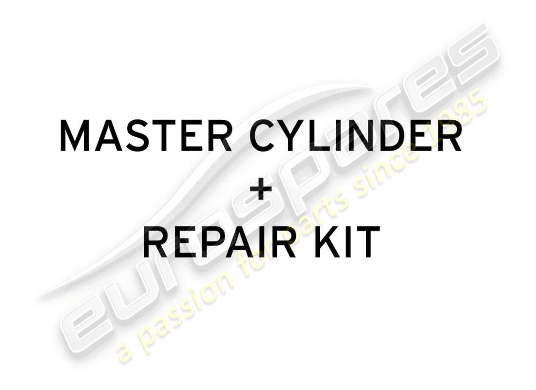 lamborghini super trofeo evo 2 (2022) cilindro maestro + kit de reparación diagrama de piezas