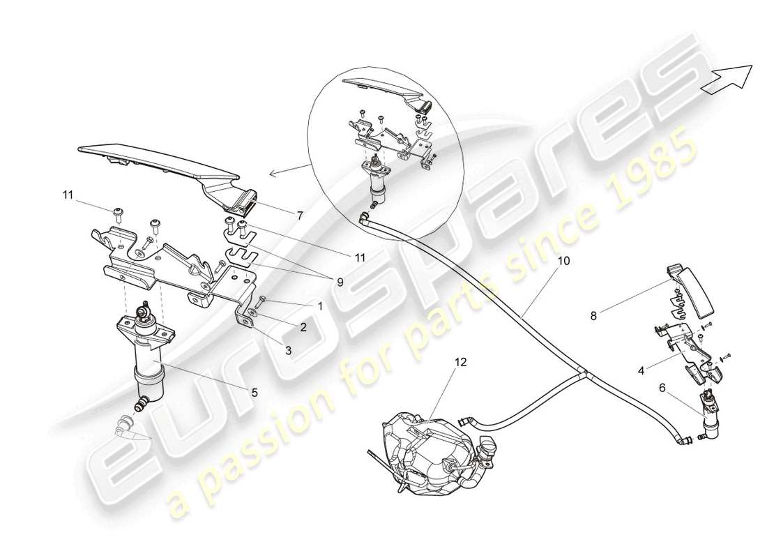 lamborghini lp550-2 coupe (2013) diagrama de piezas del sistema arandela