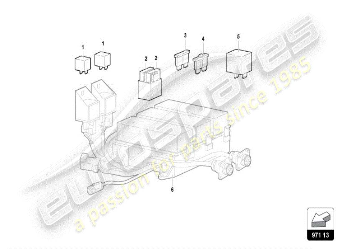 lamborghini diablo vt (1997) fusibles diagrama de piezas