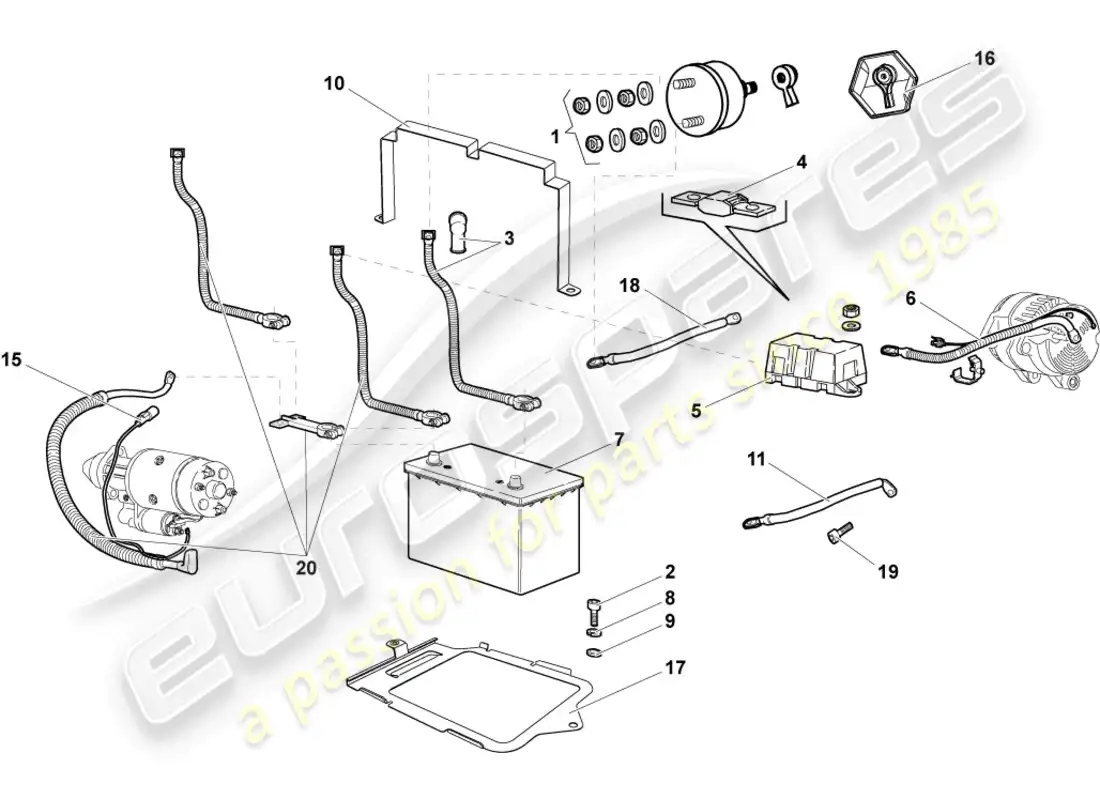 lamborghini murcielago coupe (2006) main fuse socket diagrama de piezas