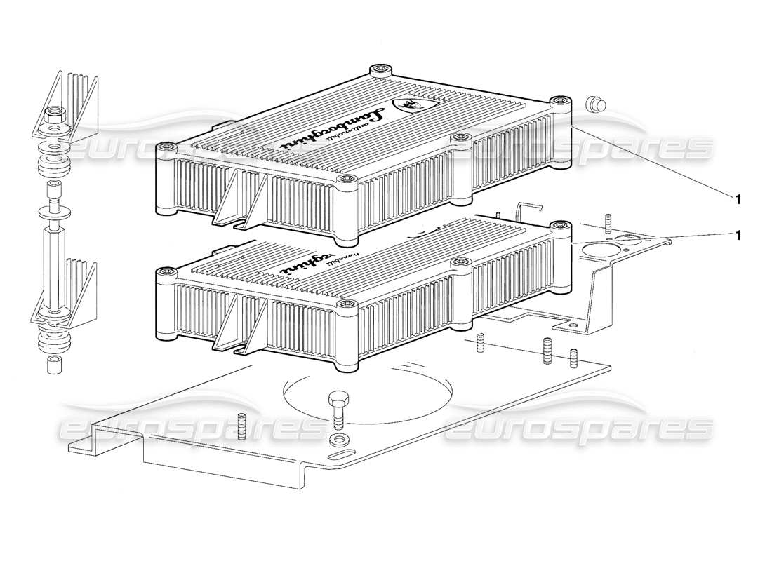 lamborghini diablo (1991) unidades de inyección electrónica (válido para la versión ee.uu. - septiembre 1991) diagrama de piezas