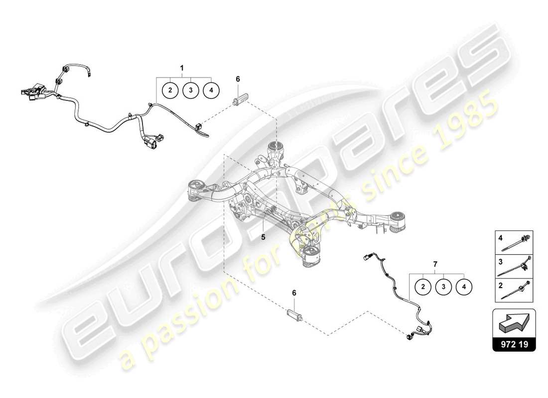 lamborghini urus (2022) mazo de cableado para centrales eléctricas diagrama de piezas