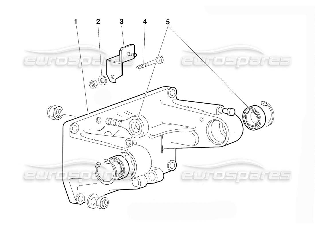 lamborghini diablo (1991) diagrama de piezas de montaje del pedal (válido para la versión gb: 1991 de octubre)