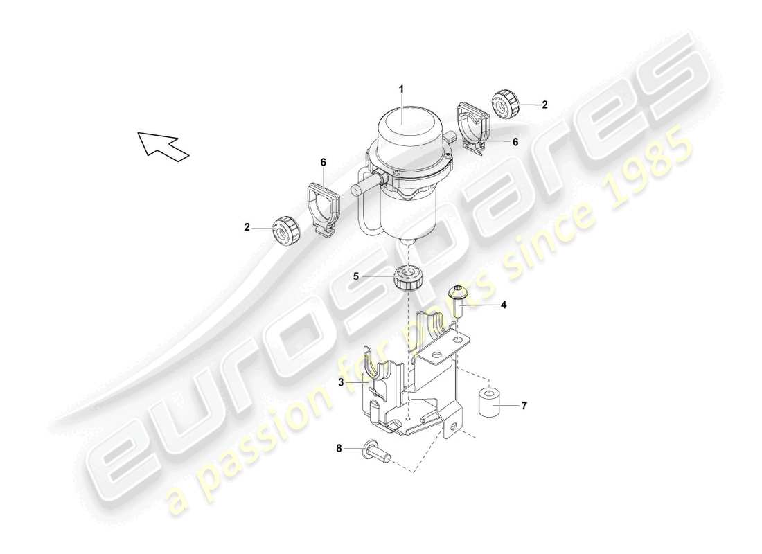 lamborghini lp570-4 spyder performante (2012) bomba de vacío para servo freno diagrama de piezas