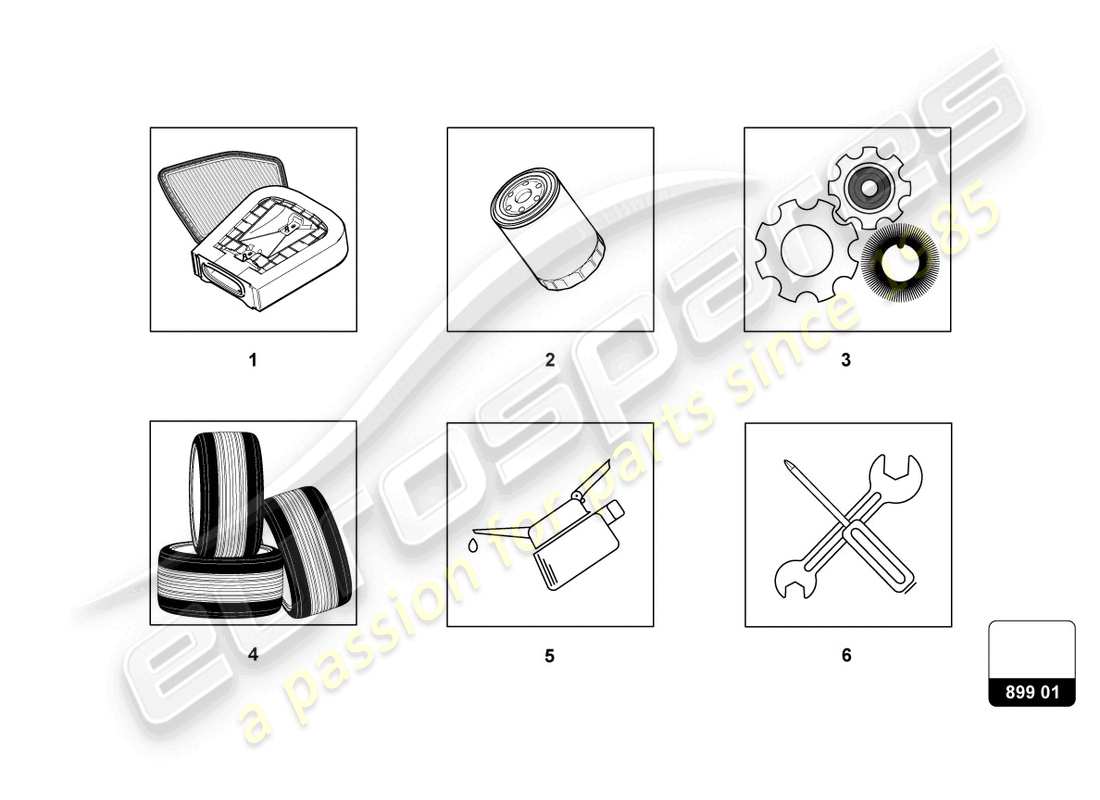 lamborghini urus performante (2024) piezas de servicio diagrama de piezas