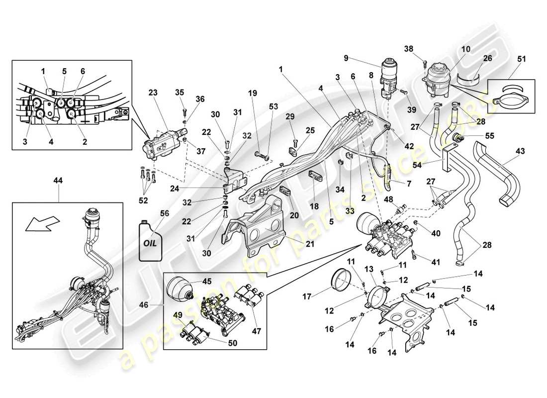 lamborghini reventon roadster selector de marchas diagrama de piezas