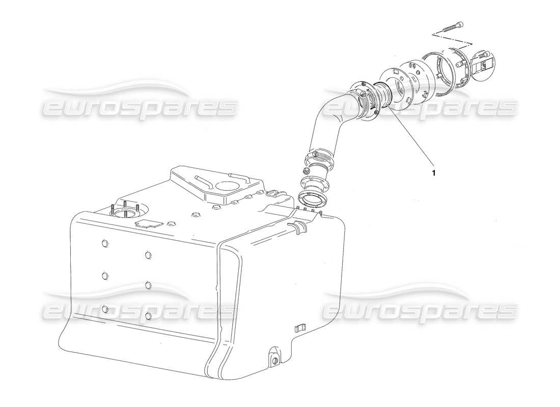 lamborghini diablo sv (1997) diagrama de piezas del sistema de combustible (válido para sudáfrica - rh d. - marzo 1997)