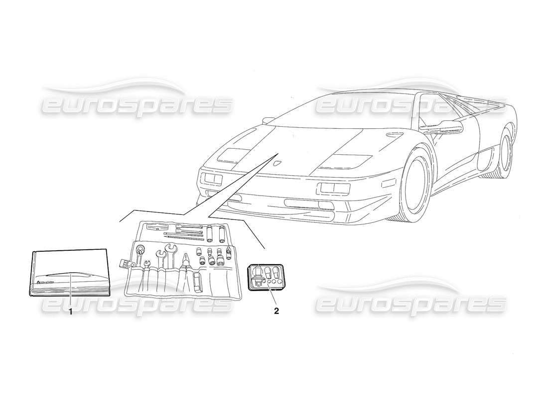 lamborghini diablo sv (1997) accesorios (válido para canadá: 1997 de marzo) diagrama de piezas