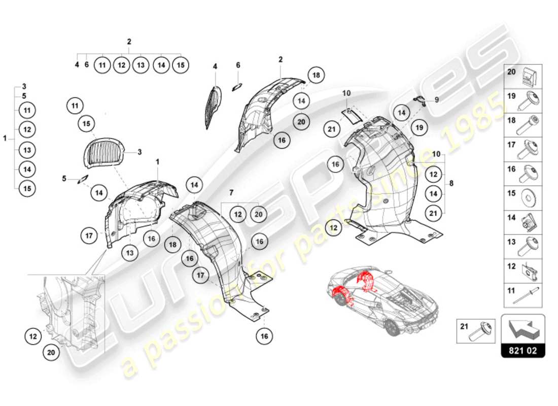 diagrama de pieza que contiene el número de pieza 47b821171a