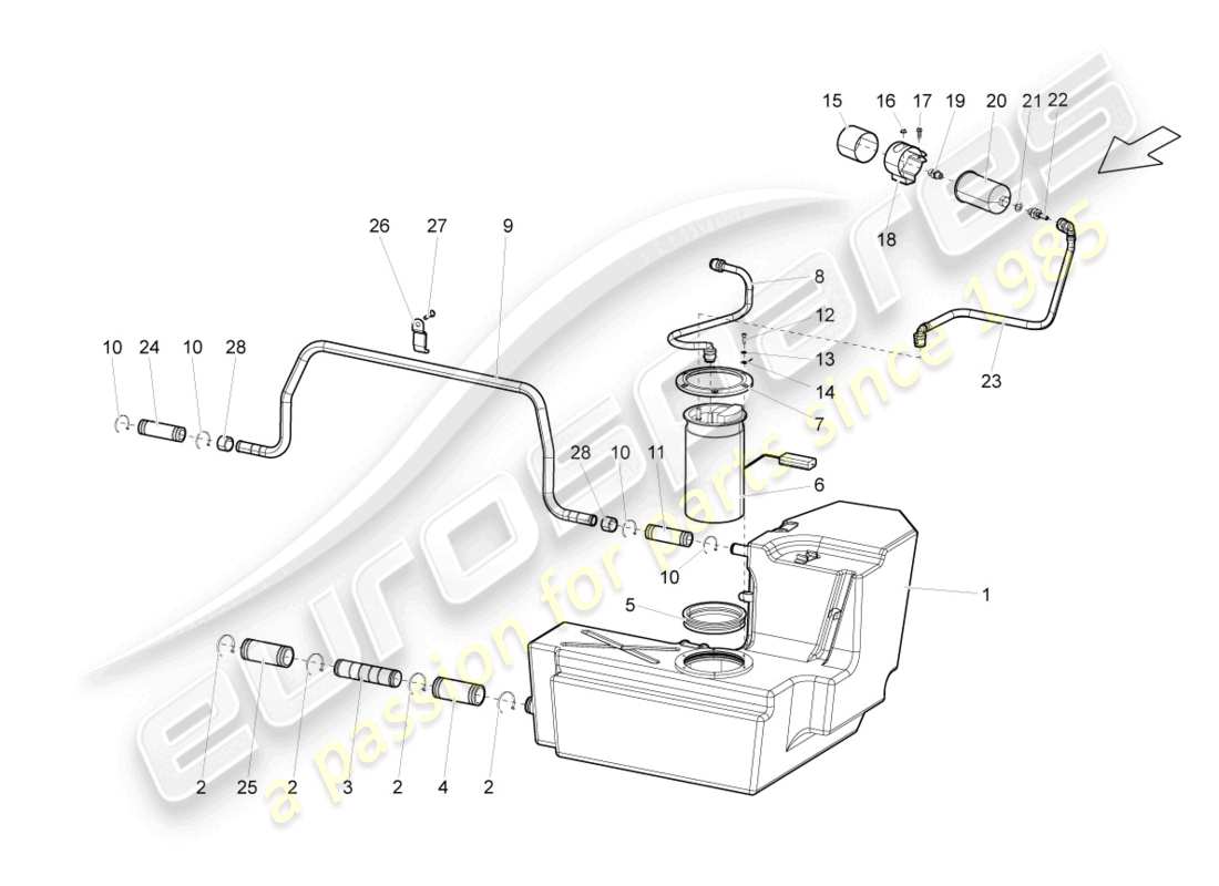 diagrama de pieza que contiene el número de pieza 400201130c