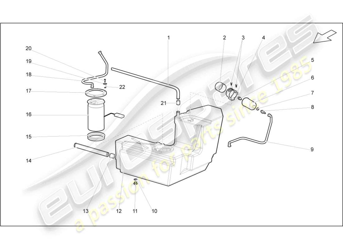 diagrama de pieza que contiene el número de pieza 400201075a