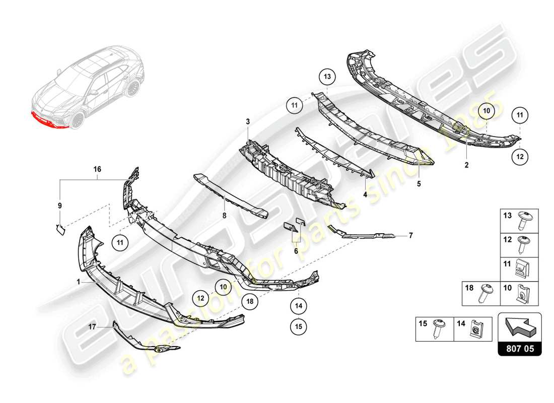 diagrama de pieza que contiene el número de pieza 4ml807059a