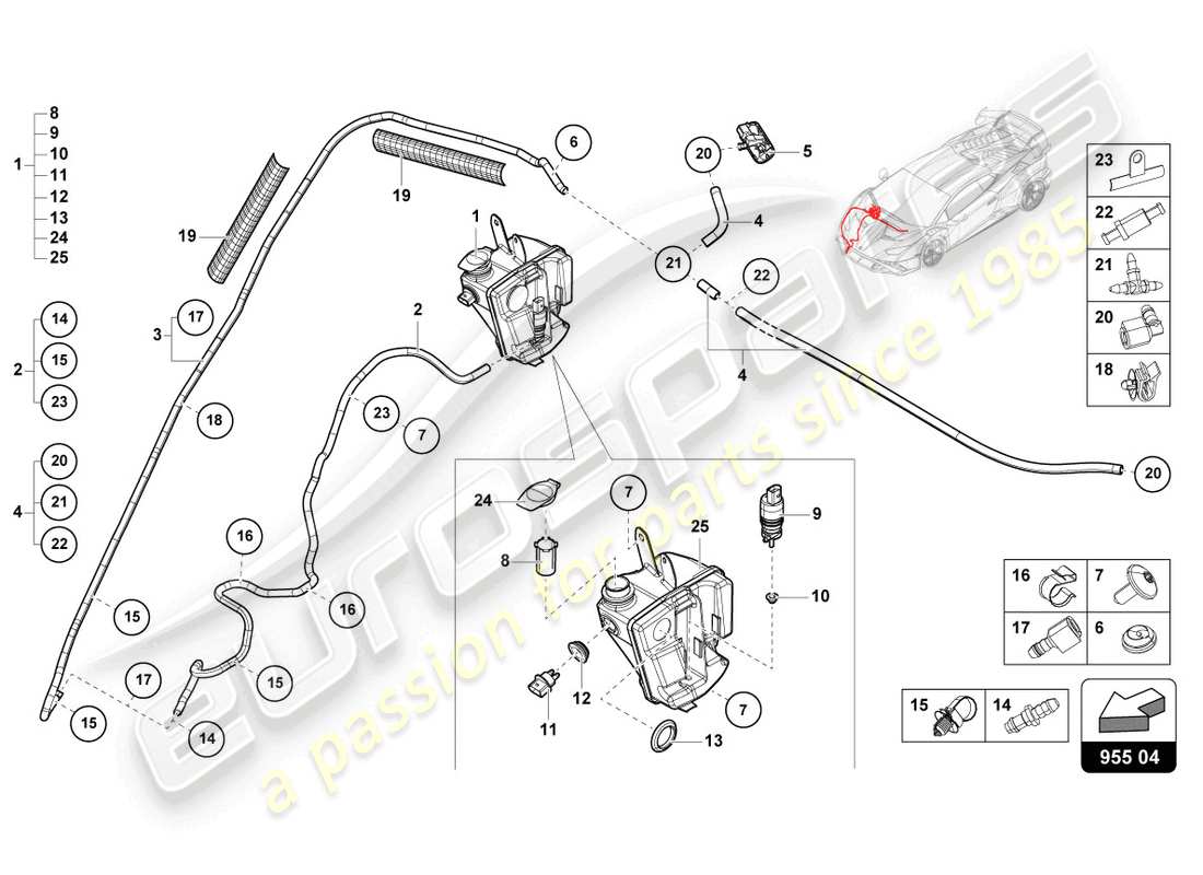 diagrama de pieza que contiene el número de pieza 4t0971889a