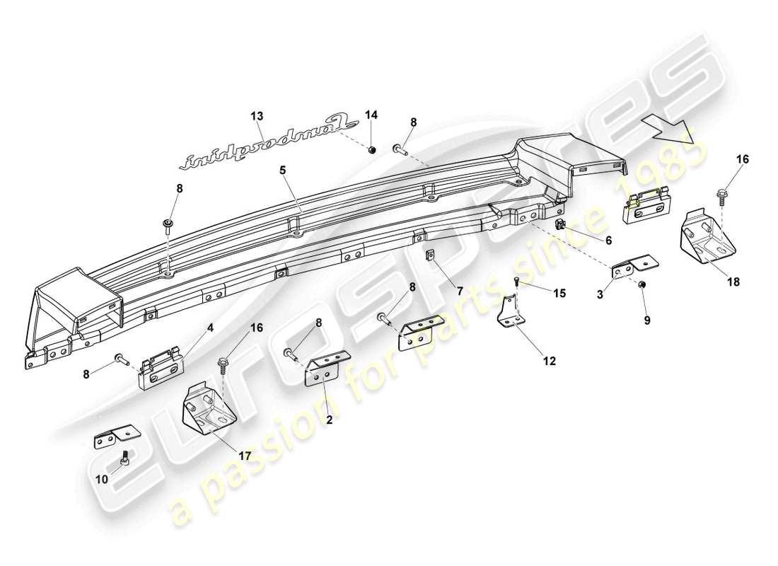un diagrama de piezas del catálogo de piezas lamborghini lp550-2 coupe (2012)