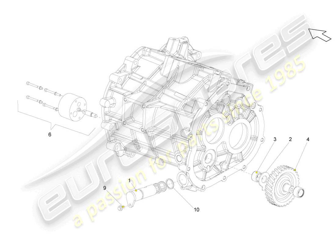 un diagrama de piezas del catálogo de piezas lamborghini gallardo coupe (2006)
