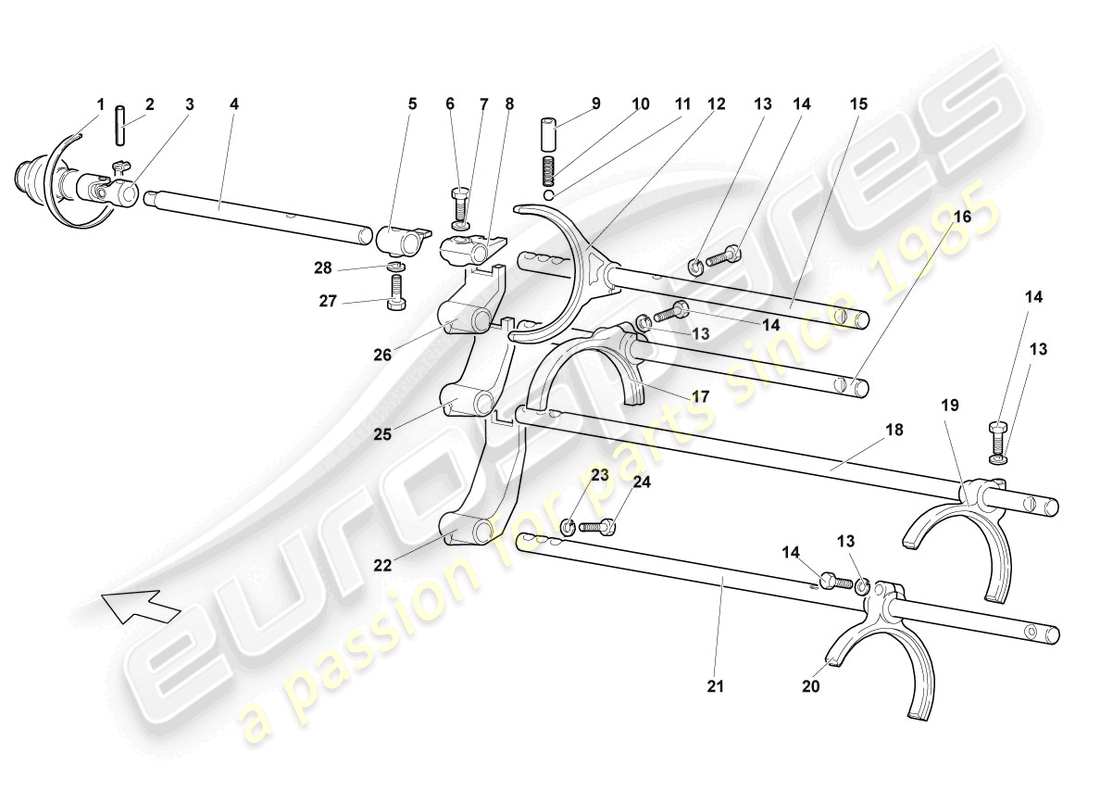 diagrama de pieza que contiene el número de pieza 086311998