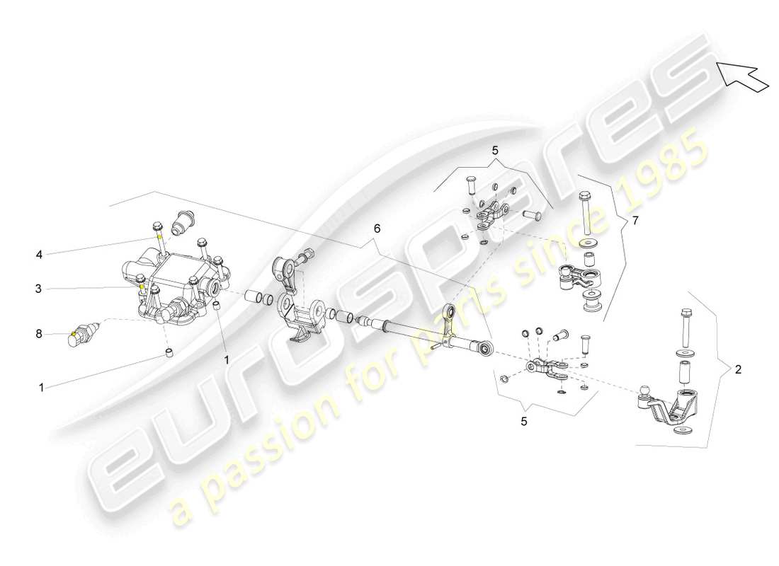lamborghini gallardo coupe (2006) diagrama de piezas de la unidad de interrupción