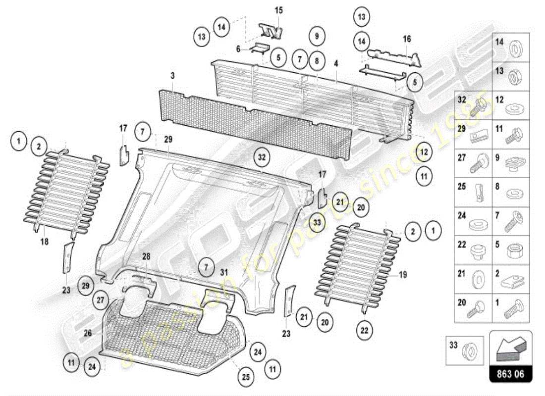 lamborghini diablo vt (1997) covers diagrama de piezas